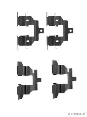 Compre D4080JA01A Toyota Kit de molas de fixação de sapatas de disco traseiras
